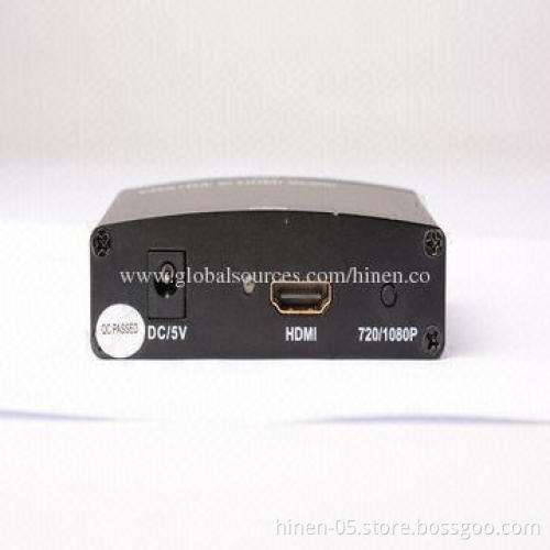 VGA+R/L to HDMI Scaler Converter, Supports HDMI Resolution to Fixed 1280*720P and 1920*1080P